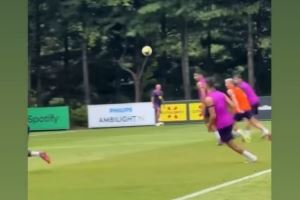 新搭档！亚马尔社媒晒队内训练助攻拉什福德视频