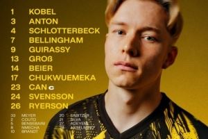 多特vs汉堡首发:埃姆雷-詹伤愈首次首发,小贝林厄姆出战